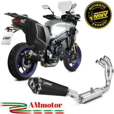 Scarico Completo Mivv Yamaha Tracer 9 / GT Terminale Per Moto Delta Race Inox Nero