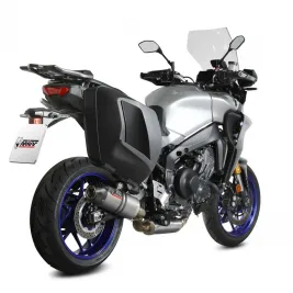 Scarico Completo Mivv Yamaha Tracer 9 / GT Terminale Per Moto Oval Titanio Carbon Cap 2