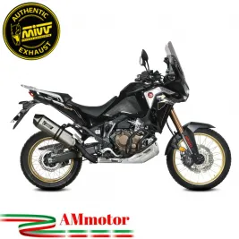 Mivv Honda Africa Twin 1100 Crf Terminale Di Scarico Moto Marmitta Speed Edge Inox Omologato