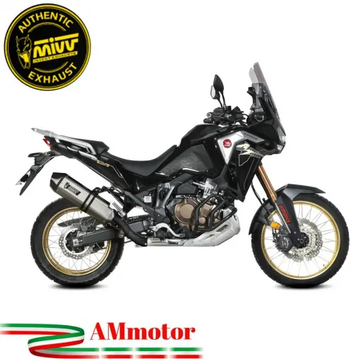 Mivv Honda Africa Twin 1100 Crf Terminale Di Scarico Moto Marmitta Speed Edge Inox Omologato
