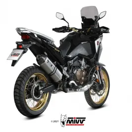 Mivv Honda Africa Twin 1100 Crf Terminale Di Scarico Moto Marmitta Speed Edge Inox Omologato 2