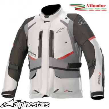 Completo Giacca più Pantalone Moto ALPINESTARS Andes V3 Drystar Jacket Ice Gray Dark Gray