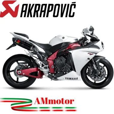 Akrapovic Yamaha Yzf R1 09 2014 Terminali Di Scarico Slip-On Line Carbonio Moto Omologati