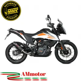 Mivv Ktm 390 Adventure Terminale Di Scarico Moto Marmitta Oval Carbonio Cap Omologato