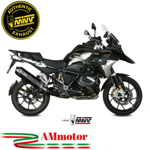 Mivv Bmw R 1250 Gs / Adventure Terminale Di Scarico Moto Marmitta Speed Edge Inox Nero