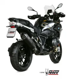 Mivv Bmw R 1250 Gs / Adventure Terminale Di Scarico Moto Marmitta Speed Edge Inox Nero 2