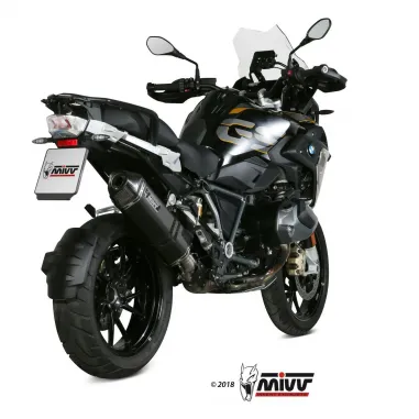 Mivv Bmw R 1250 Gs / Adventure Terminale Di Scarico Moto Marmitta Speed Edge Inox Nero