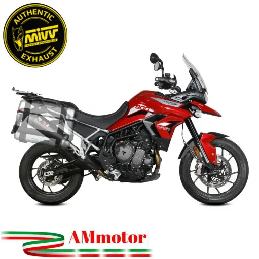 Mivv Triumph Tiger 900 Terminale Di Scarico Moto Marmitta Oval Carbon Cap Omologato