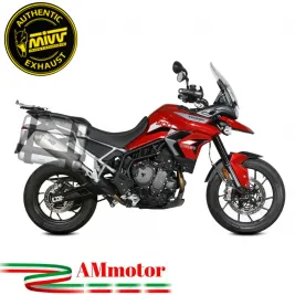 Mivv Triumph Tiger 900 Terminale Di Scarico Moto Marmitta Oval Titanio Carbon Cap Omologato 2