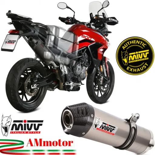 Mivv Triumph Tiger 900 Terminale Di Scarico Moto Marmitta Oval Titanio Carbon Cap Omologato