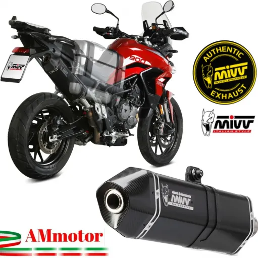 Mivv Triumph Tiger 900 Terminale Di Scarico Moto Marmitta Speed Edge Inox Nero Omologato