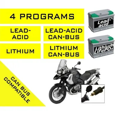 Carica Batteria Per Moto Scooter BC 3500 EVO + CARBON 150 ah 8 Cicli Mantenitore BC Battery