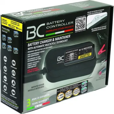 Carica Batteria Moto BC Duetto 1500 Battery Mantenitore PER Acido e LITIO