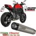 Mivv Ducati Monster 937 / + Terminale Di Scarico Moto Marmitta X-M5 Titanio Omologato
