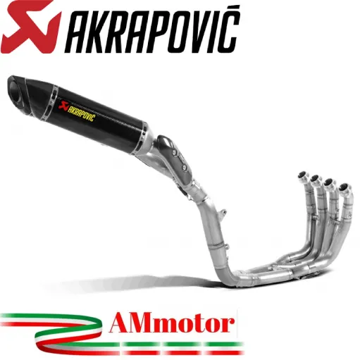 Akrapovic Yamaha Yzf R1 09 2014 Impianto Di Scarico Completo Evolution Line Terminali Carbonio Moto