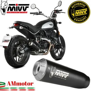 Mivv Ducati Scrambler 800 21 - 2022 Terminale Di Scarico Moto Marmitta X-M1 Inox Nero