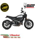 Mivv Ducati Scrambler 800 21 - 2022 Terminale Di Scarico Moto Marmitta X-M1 Inox Nero Racing