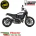 Mivv Ducati Scrambler 800 21 - 2022 Terminale Di Scarico Moto Marmitta X-M1 Inox Nero Racing