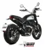 Mivv Ducati Scrambler 800 21 - 2022 Terminale Di Scarico Moto Marmitta X-M1 Inox Nero Racing