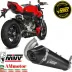 Mivv Ducati Streetfighter V2 Terminale Di Scarico Moto Slip-On Delta Race Inox Nero