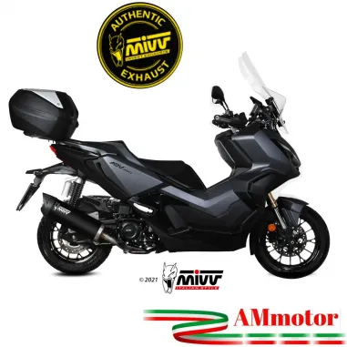 Mivv Honda Adv 350 Terminale Di Scarico Marmitta Mover Inox Nero Scooter