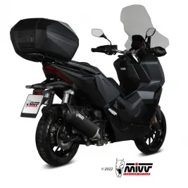 Mivv Honda Adv 350 Terminale Di Scarico Marmitta Mover Inox Nero Scooter 2