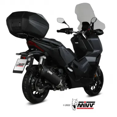 Mivv Honda Adv 350 Terminale Di Scarico Marmitta Mover Inox Nero Scooter