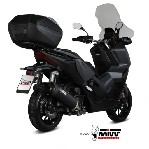 Mivv Honda Adv 350 Terminale Di Scarico Marmitta Mover Inox Nero Scooter