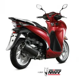 Mivv Honda SH 350 Terminale Di Scarico Marmitta Mover Inox Nero Scooter 2
