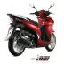 Mivv Honda SH 350 Terminale Di Scarico Marmitta Mover Inox Nero Scooter