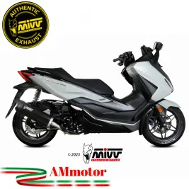 Mivv Honda Forza 350 Terminale Di Scarico Marmitta Mover Inox Nero Scooter