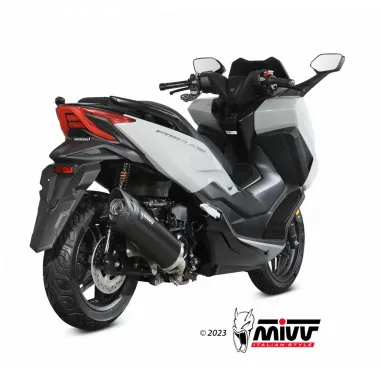 Mivv Honda Forza 350 Terminale Di Scarico Marmitta Mover Inox Nero Scooter