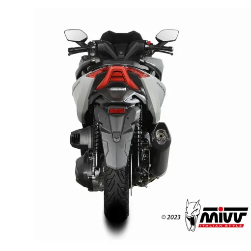 Mivv Honda Forza 350 Terminale Di Scarico Marmitta Mover Inox Nero Scooter