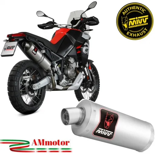 Mivv Aprilia Tuareg 660 Terminale Di Scarico Moto Marmitta Dakar Inox