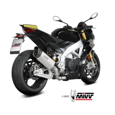 Mivv Aprilia Tuono V4 1100 21 - 2023 Terminale Di Scarico Moto Marmitta SR-1 Titanio