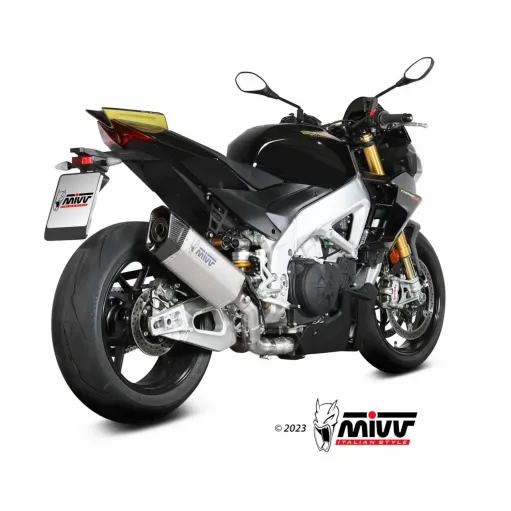 Mivv Aprilia Tuono V4 1100 21 - 2023 Terminale Di Scarico Moto Marmitta SR-1 Titanio