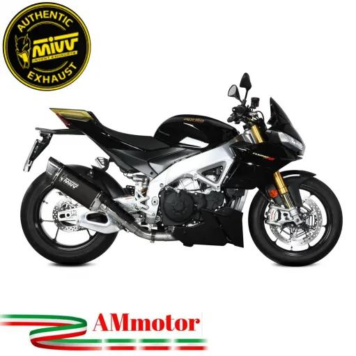 Mivv Aprilia Tuono V4 1100 21 - 2023 Terminale Di Scarico Moto Marmitta SR-1 Titanio Nero