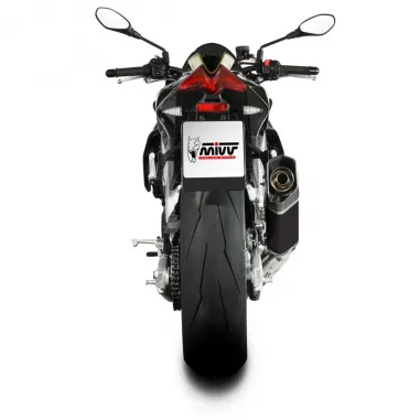 Mivv Aprilia Tuono V4 1100 21 - 2023 Terminale Di Scarico Moto Marmitta SR-1 Titanio Nero