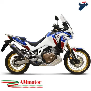 Terminale di scarico Termignoni Honda CRF 1100 L Africa Twin titanio nero