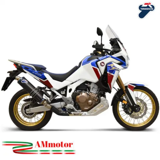 Terminale di scarico Termignoni Honda CRF 1100 L Africa Twin titanio nero