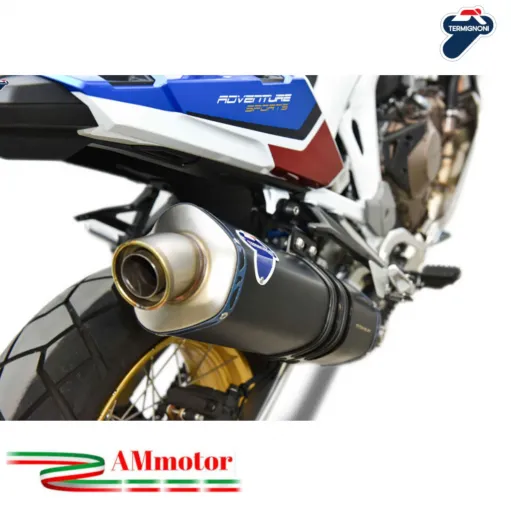 Terminale di scarico Termignoni Honda CRF 1100 L Africa Twin titanio nero