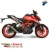 Termignoni ktm Duke 390 Terminale Di Scarico Moto Inox Carbon Racing
