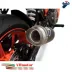 Termignoni ktm Duke 390 Terminale Di Scarico Moto Inox Carbon Racing