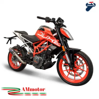 Termignoni ktm Duke 390 Terminale Di Scarico Moto Inox Carbon Racing