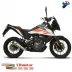 Termignoni ktm Adventure 390 Terminale Di Scarico Moto Titanio Racing