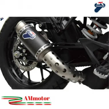 Termignoni ktm Adventure 390 Terminale Di Scarico Moto Inox Carbon Racing