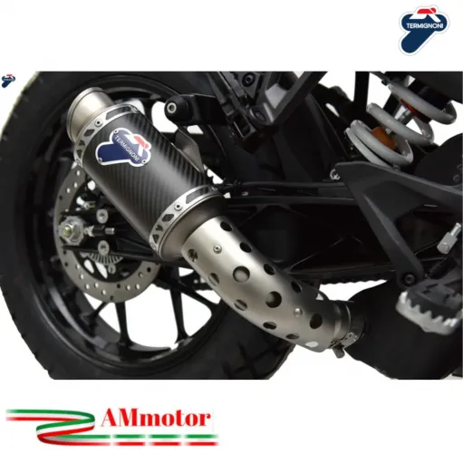 Termignoni ktm Adventure 390 Terminale Di Scarico Moto Inox Carbon Racing