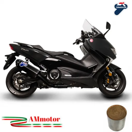 Scarico Completo Termignoni Yamaha T MAX 530 2017 Marmitta Scream Black Moto