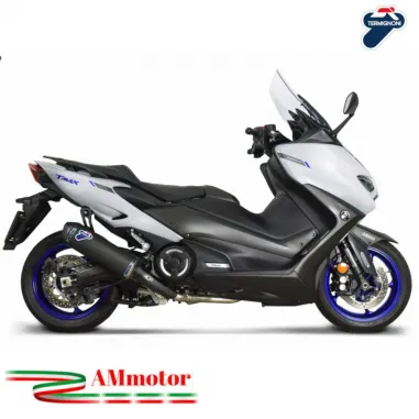 Scarico Completo Racing Termignoni Moto Yamaha T-MAX 560 Marmitta Inox Titanio Nero