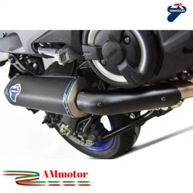 Scarico Completo Racing Termignoni Moto Yamaha T-MAX 560 Marmitta Inox Titanio Nero